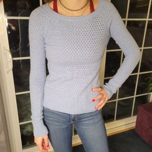 American Eagle Crew sweater Light Blue Sz XS